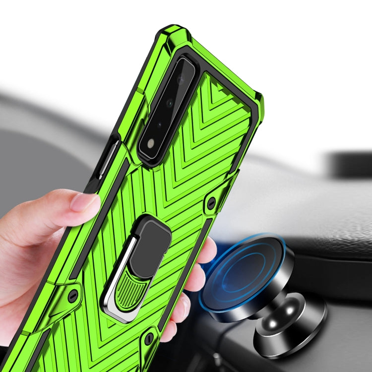 For LG Stylo 7 5G Cool Armor PC + TPU Shockproof Case with 360 Degree Rotation Ring Holder