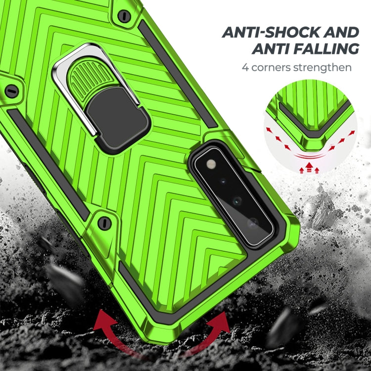 For LG Stylo 7 5G Cool Armor PC + TPU Shockproof Case with 360 Degree Rotation Ring Holder