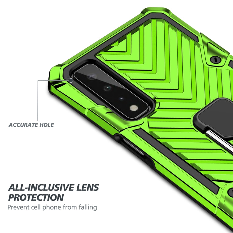 For LG Stylo 7 5G Cool Armor PC + TPU Shockproof Case with 360 Degree Rotation Ring Holder