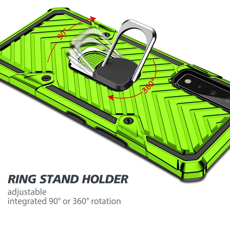 For LG Stylo 7 5G Cool Armor PC + TPU Shockproof Case with 360 Degree Rotation Ring Holder