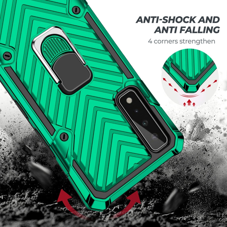 For LG Stylo 7 5G Cool Armor PC + TPU Shockproof Case with 360 Degree Rotation Ring Holder