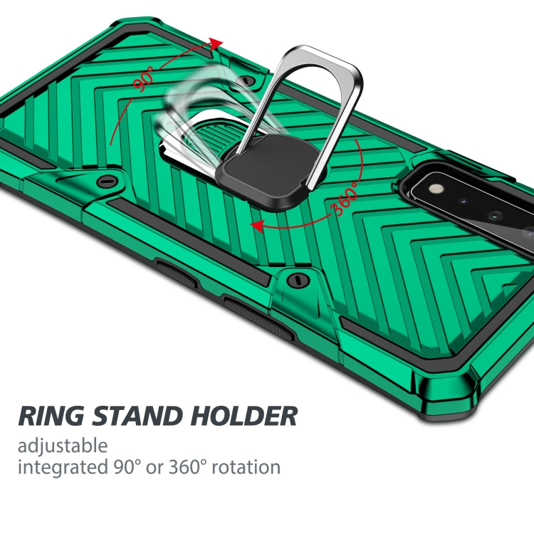 For LG Stylo 7 5G Cool Armor PC + TPU Shockproof Case with 360 Degree Rotation Ring Holder