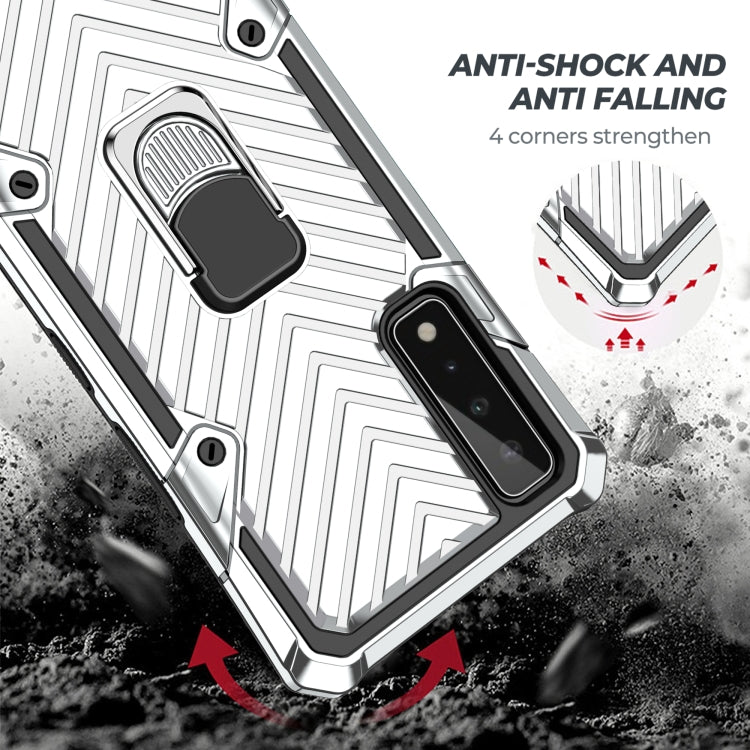 For LG Stylo 7 5G Cool Armor PC + TPU Shockproof Case with 360 Degree Rotation Ring Holder