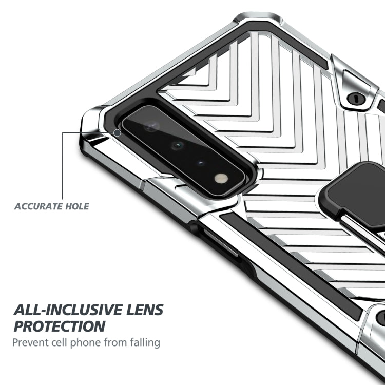 For LG Stylo 7 5G Cool Armor PC + TPU Shockproof Case with 360 Degree Rotation Ring Holder