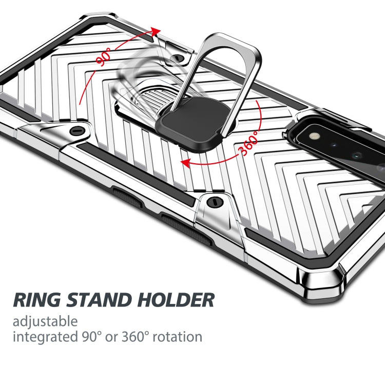 For LG Stylo 7 5G Cool Armor PC + TPU Shockproof Case with 360 Degree Rotation Ring Holder