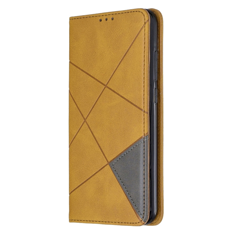 For Xiaomi Redmi Note 8 Rhombus Texture Horizontal Flip Magnetic Leather Case with Holder & Card Slots