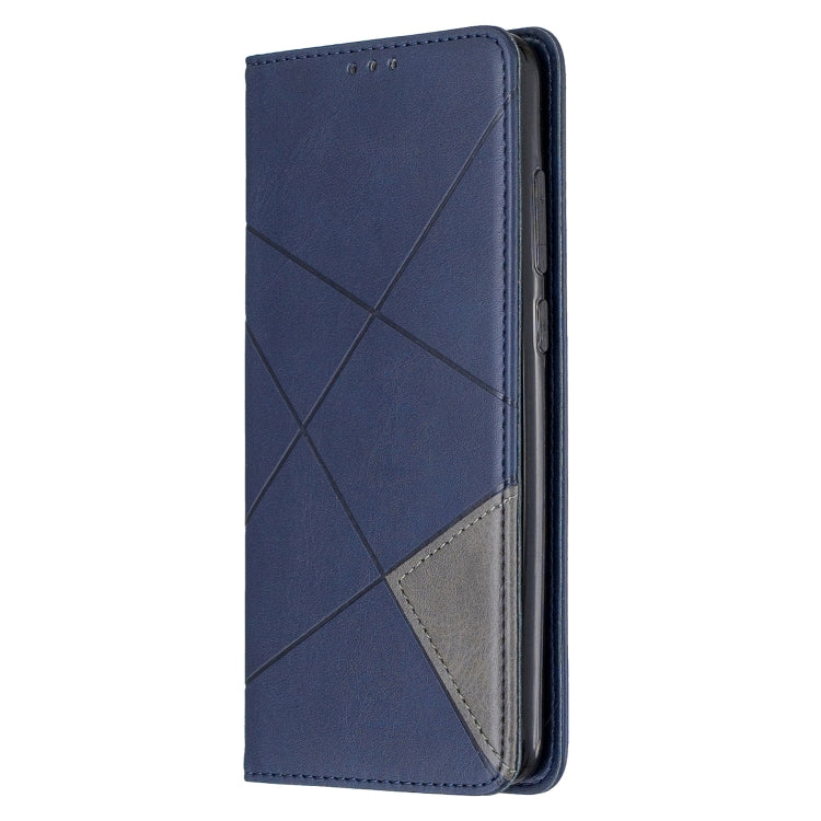 For Xiaomi Redmi Note 8 Pro Rhombus Texture Horizontal Flip Magnetic Leather Case with Holder & Card Slots