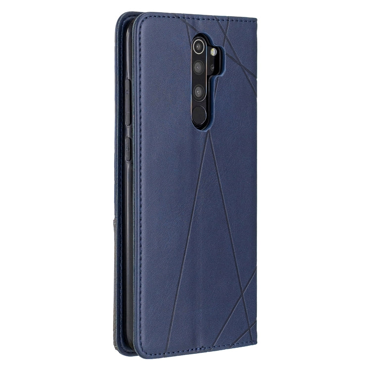 For Xiaomi Redmi Note 8 Pro Rhombus Texture Horizontal Flip Magnetic Leather Case with Holder & Card Slots