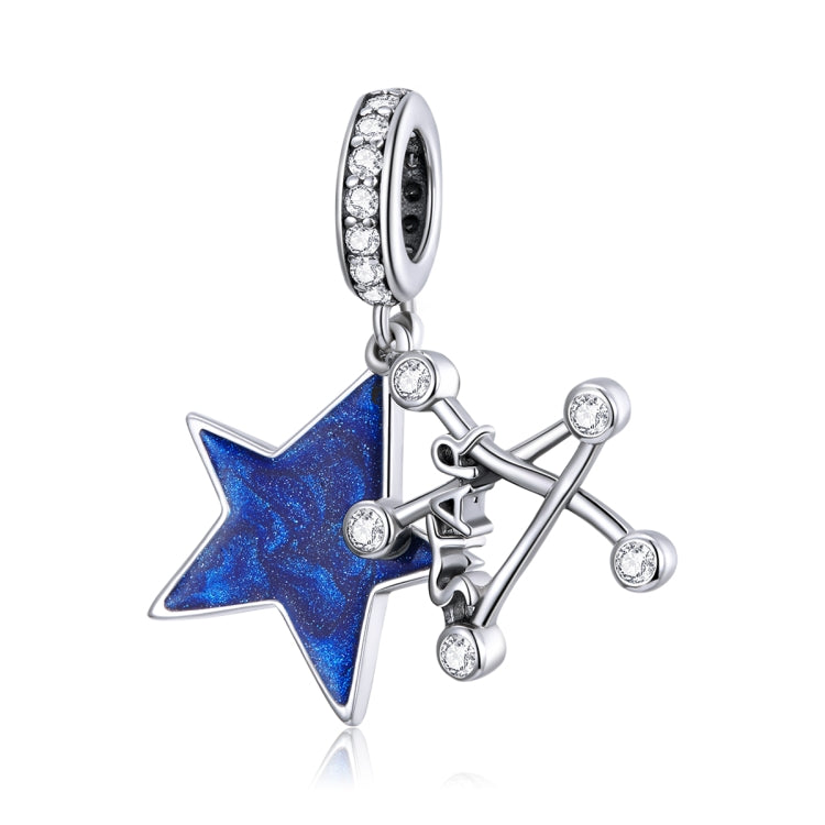 S925 Sterling Silver Bright Stars Pendant DIY Bracelet Necklace Accessories