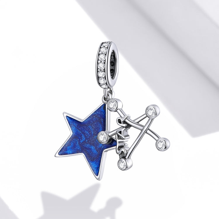 S925 Sterling Silver Bright Stars Pendant DIY Bracelet Necklace Accessories