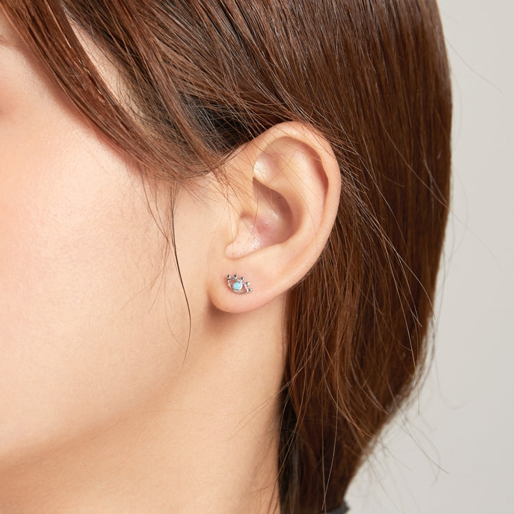 S925 Sterling Silver Eye Of Lightning Women Earrings