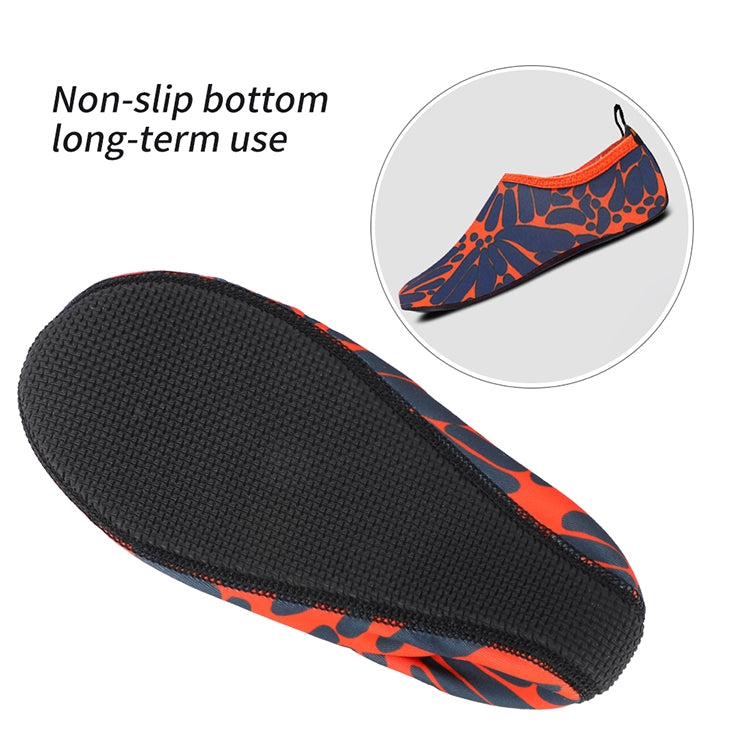 3mm Non-slip Rubber Embossing Texture Sole Figured Diving Shoes and Socks, One Pair, Size:S