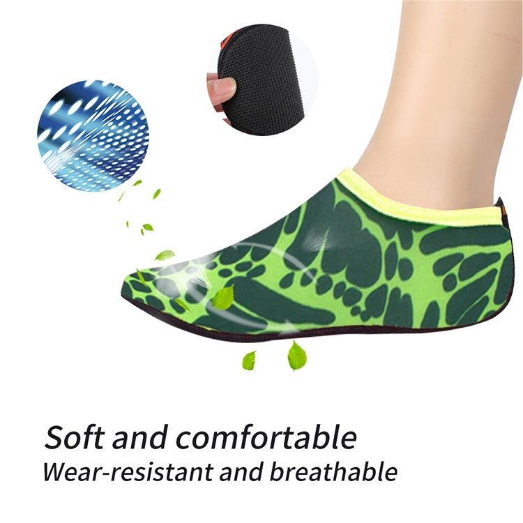 3mm Non-slip Rubber Embossing Texture Sole Figured Diving Shoes and Socks, One Pair, Size:XXL