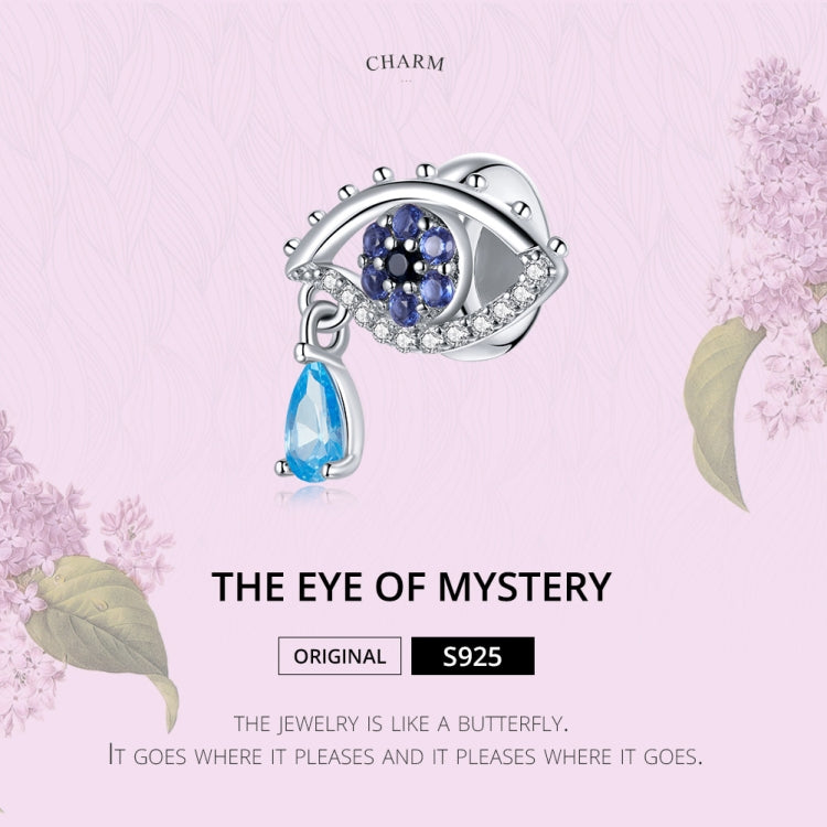S925 Sterling Silver Mysterious Eye Beads DIY Bracelet Necklace Accessories