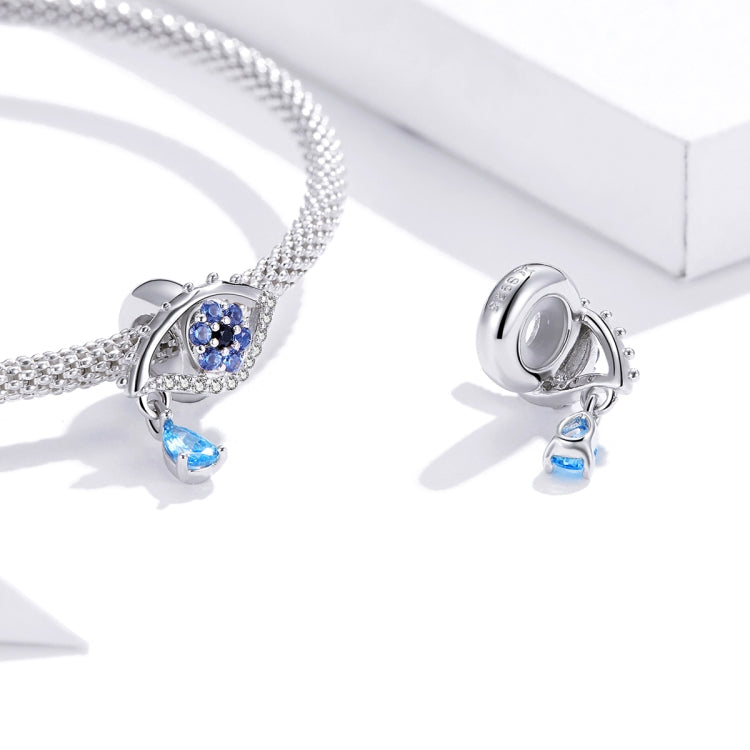 S925 Sterling Silver Mysterious Eye Beads DIY Bracelet Necklace Accessories