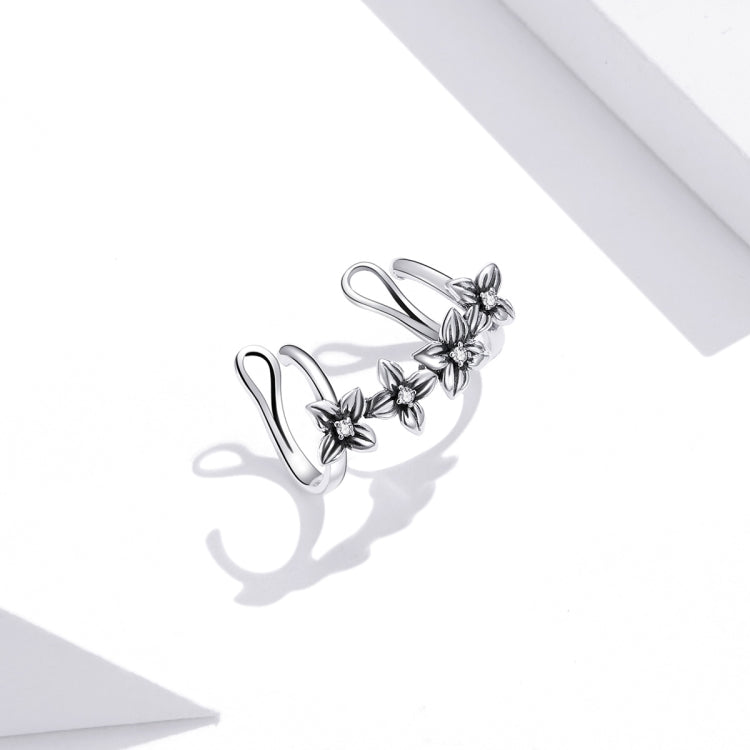 S925 Sterling Silver Simple Style Hydrangea Women Earrings
