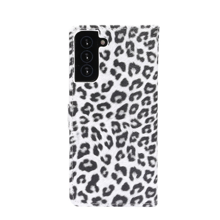 For Samsung Galaxy S21+ 5G Leopard Pattern Horizontal Flip Leather Case with Holder & Card Slots