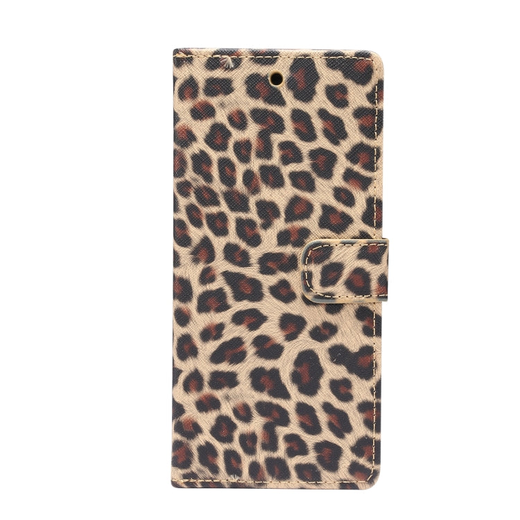 For Samsung Galaxy S21 Ultra 5G Leopard Pattern Horizontal Flip Leather Case with Holder & Card Slots