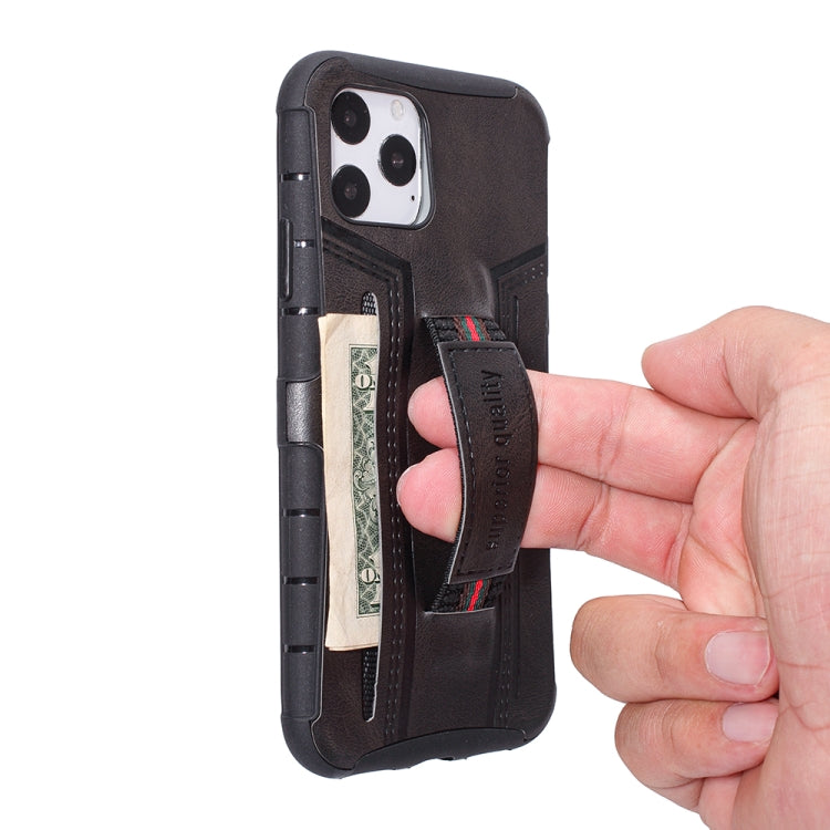 For iPhone 11 Pro Four-Corner Shockproof Paste Skin TPU Protective Case with Card Slots