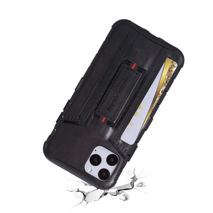 For iPhone 11 Pro Four-Corner Shockproof Paste Skin TPU Protective Case with Card Slots