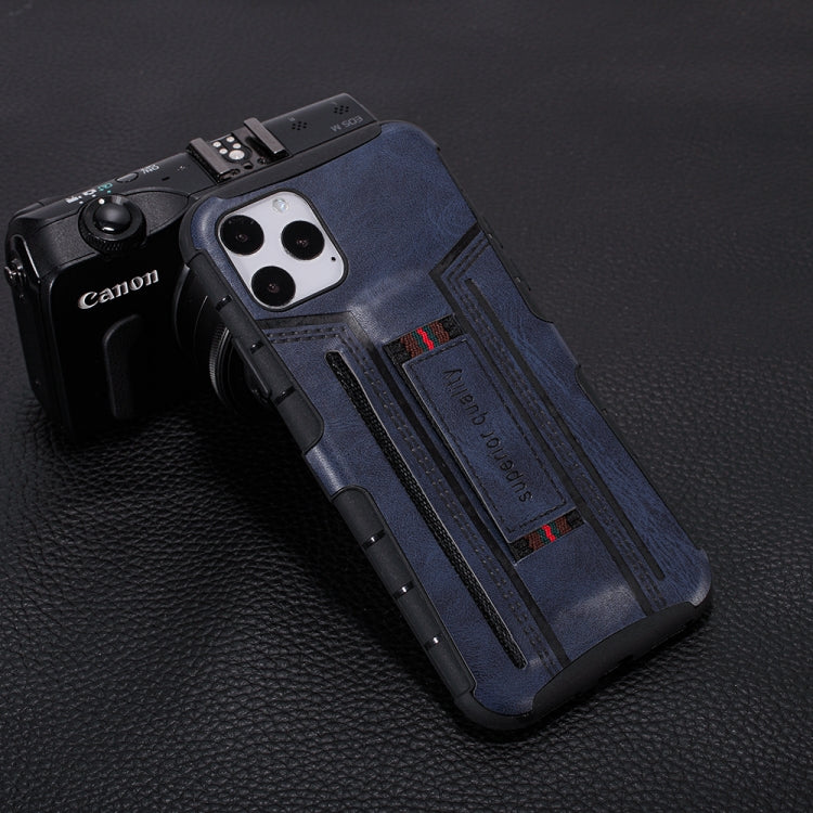 For iPhone 11 Pro Four-Corner Shockproof Paste Skin TPU Protective Case with Card Slots