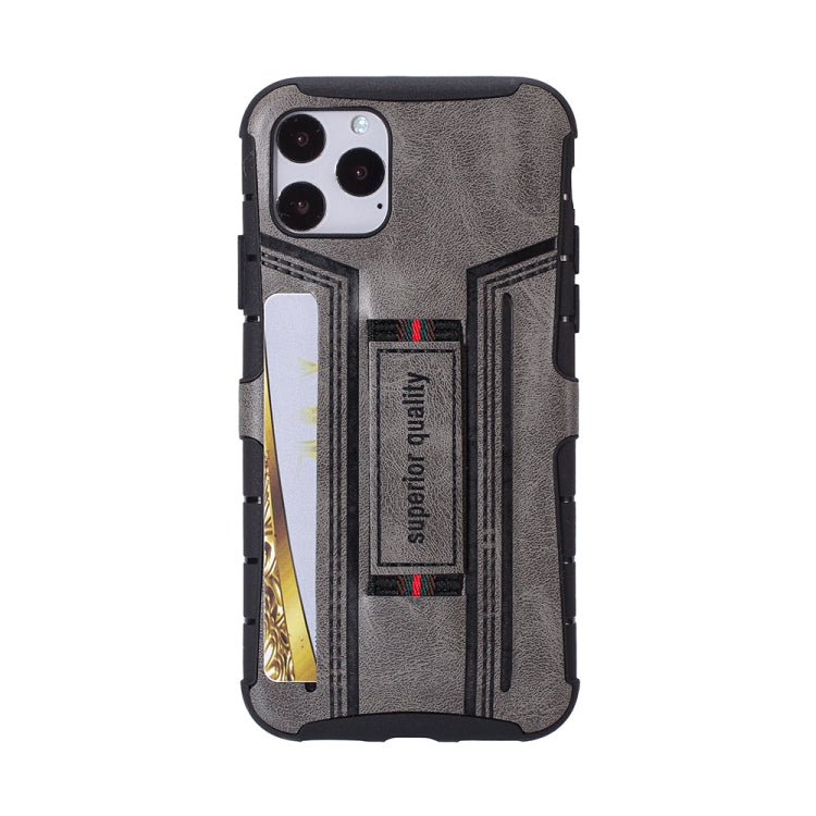 For iPhone 11 Pro Four-Corner Shockproof Paste Skin TPU Protective Case with Card Slots