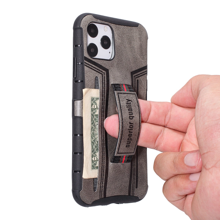 For iPhone 11 Pro Four-Corner Shockproof Paste Skin TPU Protective Case with Card Slots