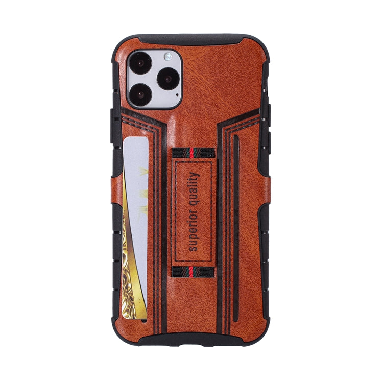 For iPhone 11 Pro Four-Corner Shockproof Paste Skin TPU Protective Case with Card Slots