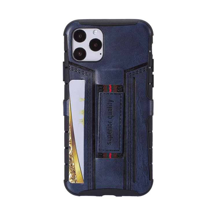For iPhone 11 Four-Corner Shockproof Paste Skin TPU Protective Case with Card Slots