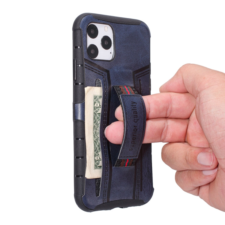 For iPhone 11 Four-Corner Shockproof Paste Skin TPU Protective Case with Card Slots