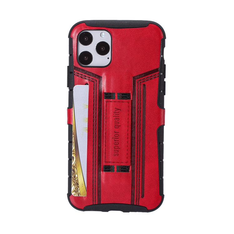 For iPhone 11 Four-Corner Shockproof Paste Skin TPU Protective Case with Card Slots