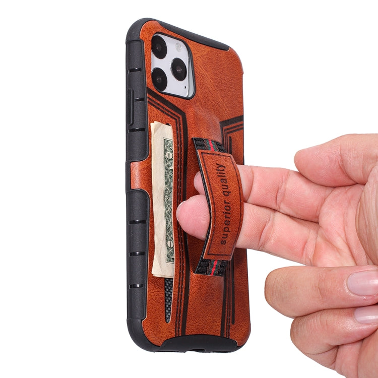 For iPhone 11 Pro Max Four-Corner Shockproof Paste Skin TPU Protective Case with Card Slots