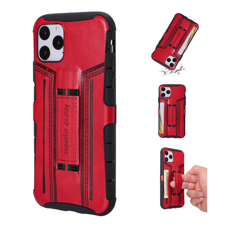For iPhone 11 Pro Max Four-Corner Shockproof Paste Skin TPU Protective Case with Card Slots