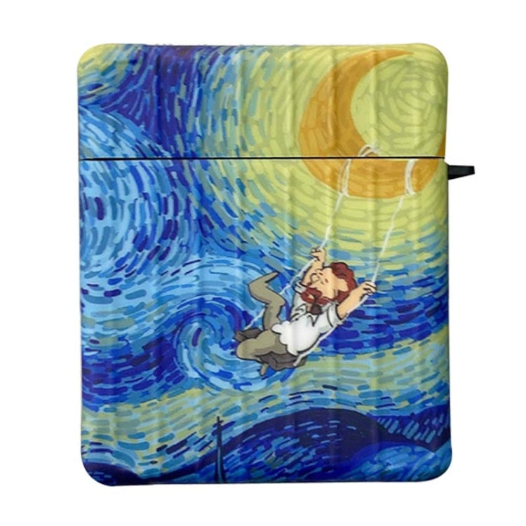 Van Gogh Oil Painting TPU Shockproof Earphone Protective Case For AirPods 1 / 2