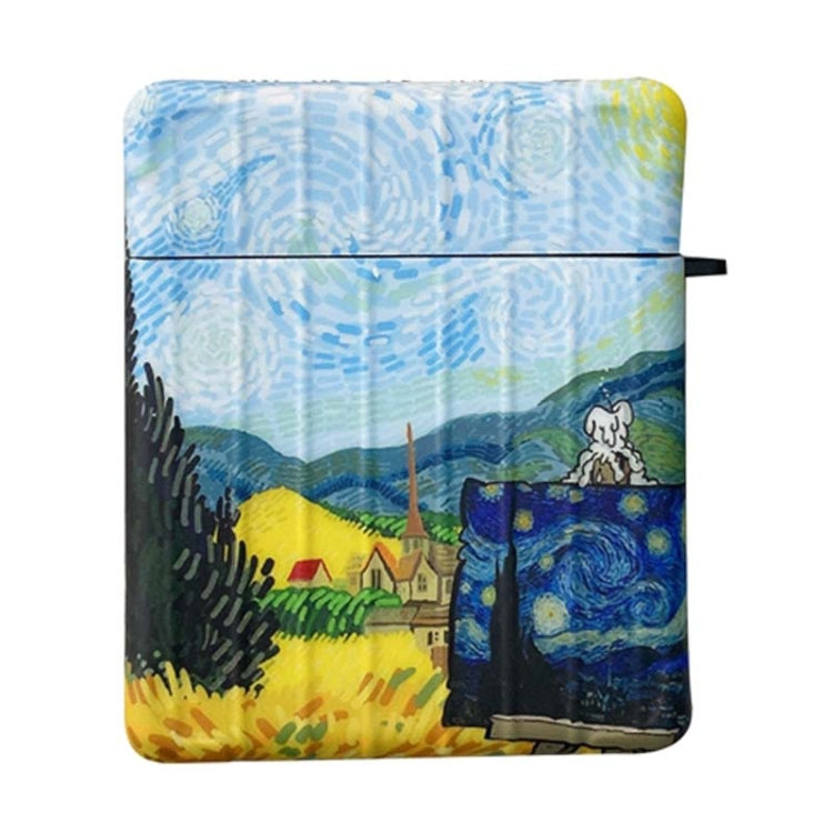 Van Gogh Oil Painting TPU Shockproof Earphone Protective Case For AirPods 1 / 2