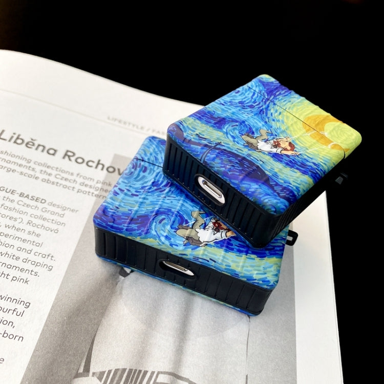 Van Gogh Oil Painting TPU Shockproof Earphone Protective Case For AirPods 1 / 2