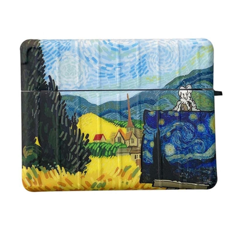 Van Gogh Oil Painting TPU Shockproof Earphone Protective Case For AirPods Pro
