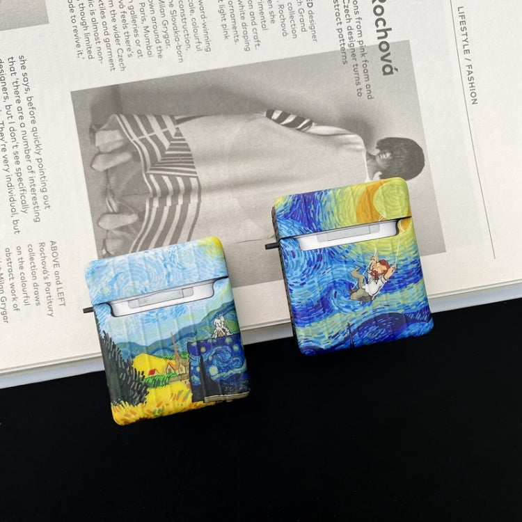 Van Gogh Oil Painting TPU Shockproof Earphone Protective Case For AirPods Pro