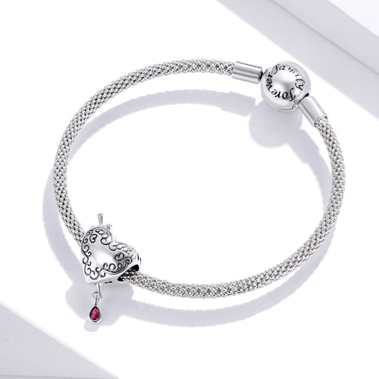 S925 Sterling Silver Cupid Arrow Heart Beads DIY Bracelet Necklace Accessories