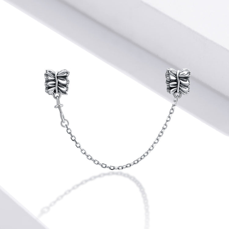 S925 Sterling Silver Girly Skirt Safety Chain DIY Bracelet Necklace Accessories