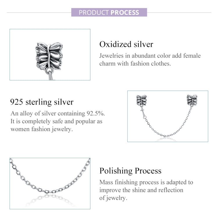 S925 Sterling Silver Girly Skirt Safety Chain DIY Bracelet Necklace Accessories