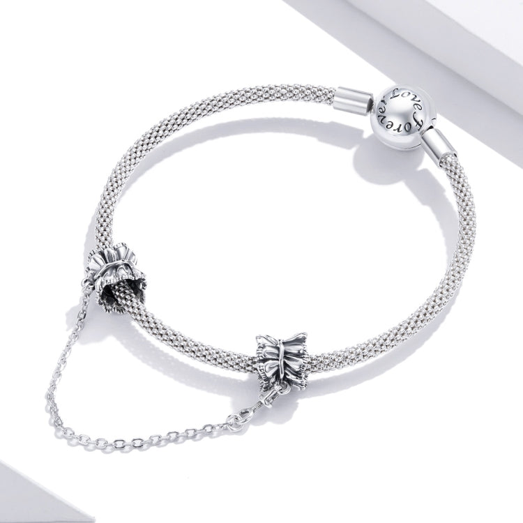 S925 Sterling Silver Girly Skirt Safety Chain DIY Bracelet Necklace Accessories