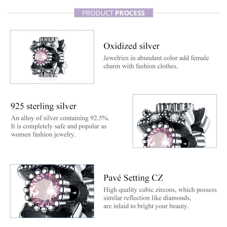 S925 Sterling Silver Vine Pattern Beads DIY Bracelet Necklace Accessories