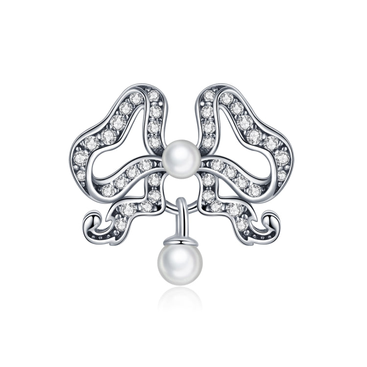 S925 Sterling Silver Romantic Bowknot Beads DIY Bracelet Necklace Accessories