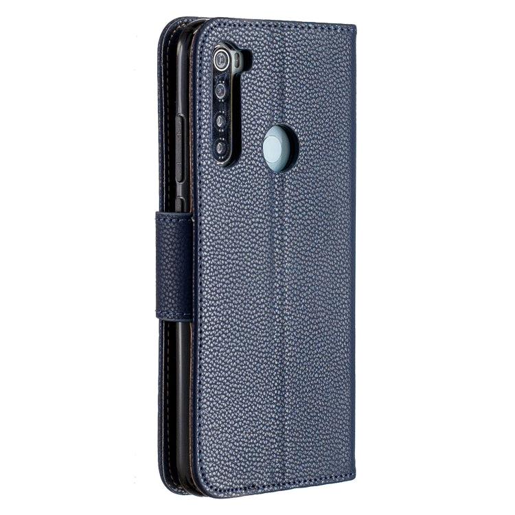 For Xiaomi Redmi Note 8 Litchi Texture Pure Color Horizontal Flip PU Leather Case with Holder & Card Slots & Wallet & Lanyard