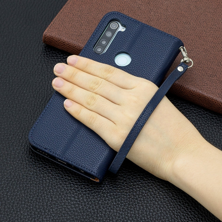 For Xiaomi Redmi Note 8 Litchi Texture Pure Color Horizontal Flip PU Leather Case with Holder & Card Slots & Wallet & Lanyard