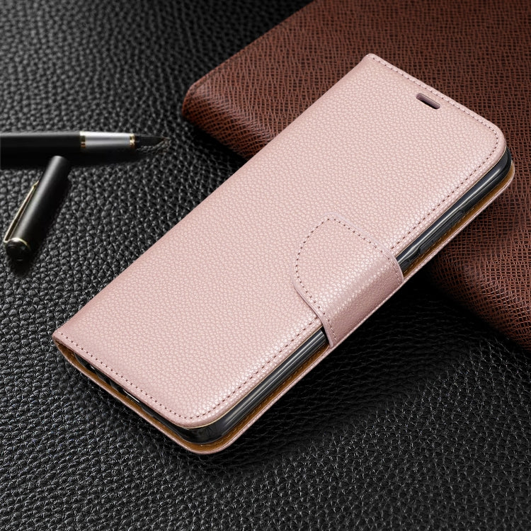 For Xiaomi Redmi Note 8 Litchi Texture Pure Color Horizontal Flip PU Leather Case with Holder & Card Slots & Wallet & Lanyard