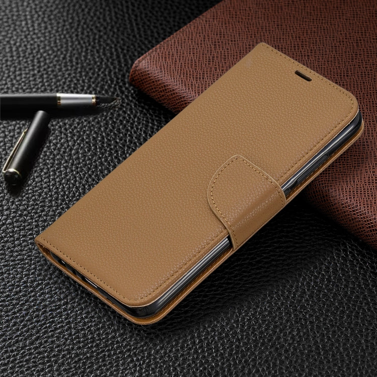 For Xiaomi Redmi Note 8 Litchi Texture Pure Color Horizontal Flip PU Leather Case with Holder & Card Slots & Wallet & Lanyard