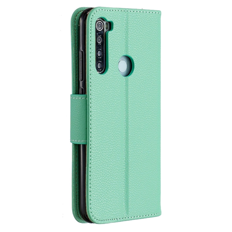 For Xiaomi Redmi Note 8 Litchi Texture Pure Color Horizontal Flip PU Leather Case with Holder & Card Slots & Wallet & Lanyard