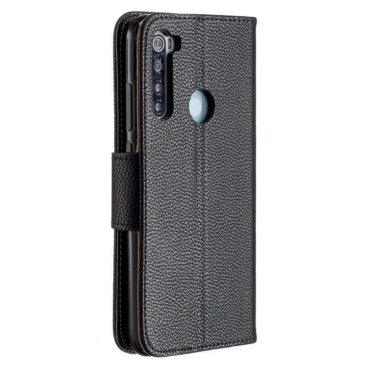 For Xiaomi Redmi Note 8 Litchi Texture Pure Color Horizontal Flip PU Leather Case with Holder & Card Slots & Wallet & Lanyard